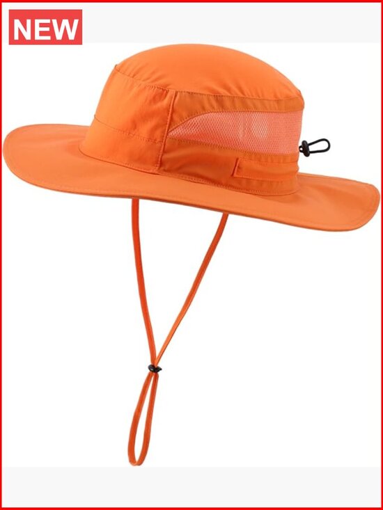 UPF 50+ Sun Hat Wide Brim Bucket Hat Outdoor Safari Hat Beach Fishing Hiking main image 5